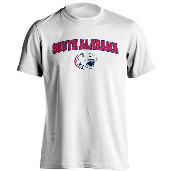 University of South Alabama Jaguars Classic Arch with Mascot Short Sleeve T-Shirt