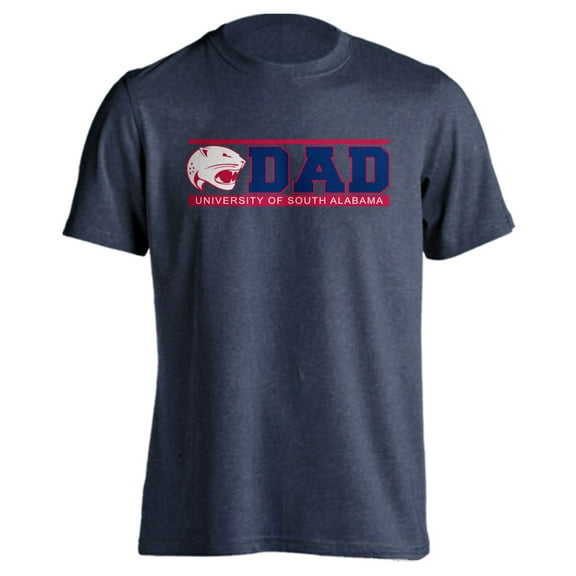 University of South Alabama Jaguars Dad Proud Parent Short Sleeve T-Shirt