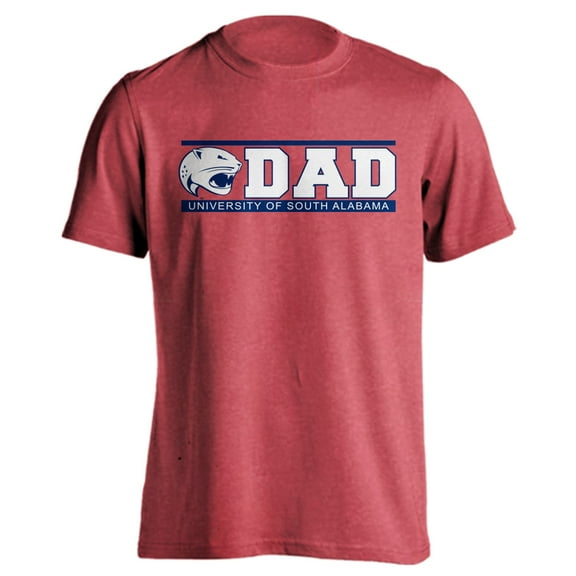 University of South Alabama Jaguars Dad Proud Parent Short Sleeve T-Shirt