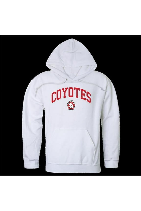 University of South Dakota Coyotes Campus Hoodie, White - Large