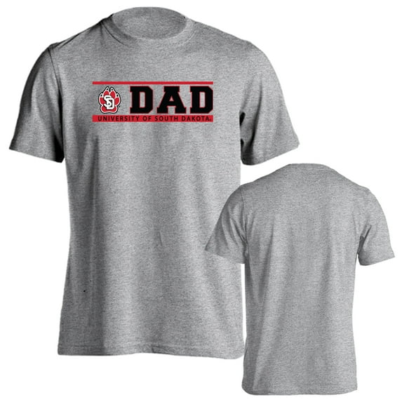 University of South Dakota Coyotes Dad Proud Parent Short Sleeve T-Shirt