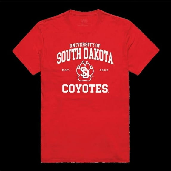 University of South Dakota Coyotes Seal College T-Shirt, Red - Small