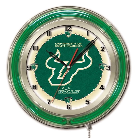 University of South Florida 19" Double Neon Wall Clock