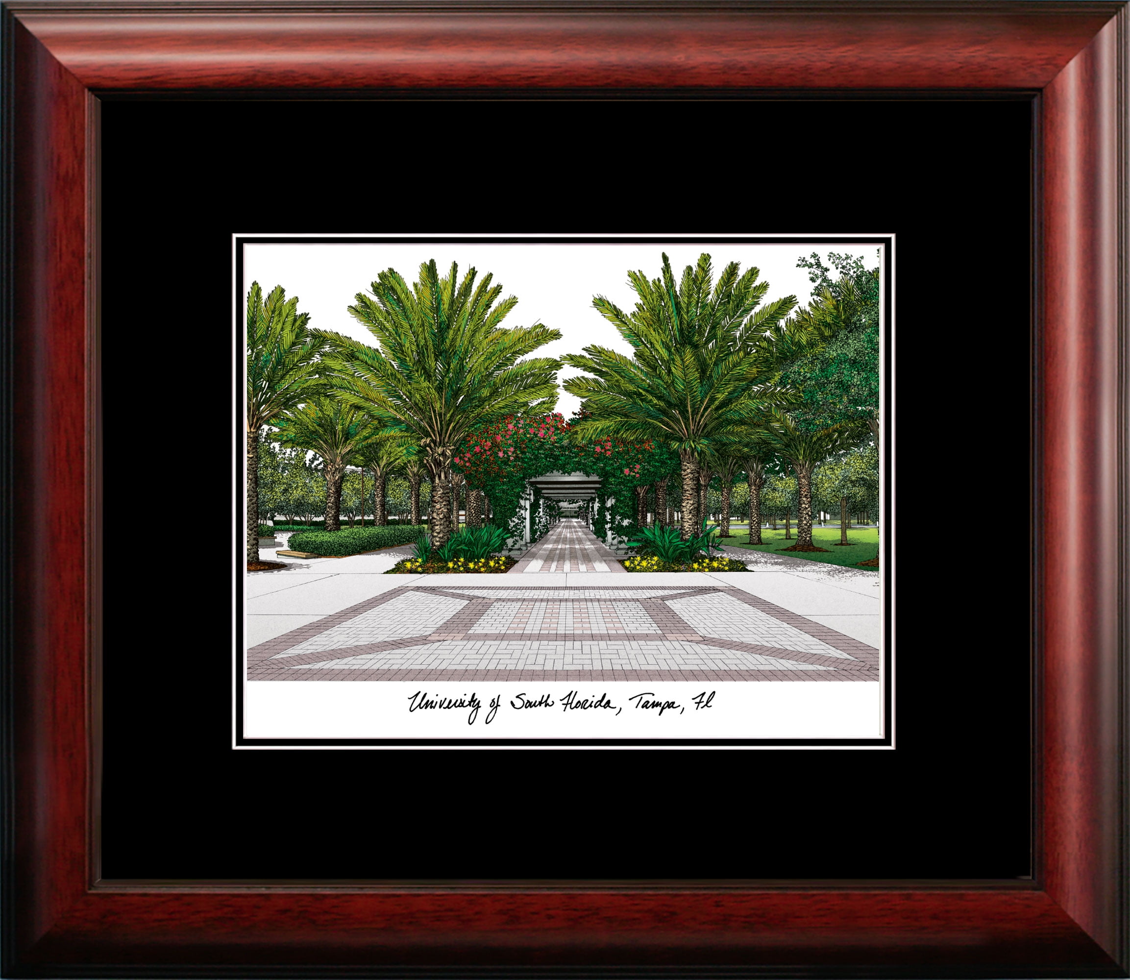 University of South Florida Academic Framed Lithograph
