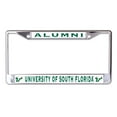 thumbnail image 1 of University of South Florida Alumni Chrome License Plate Frame, 1 of 1