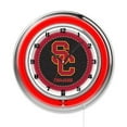 thumbnail image 1 of University of Southern California 19" Double Neon Wall Clock, 1 of 5