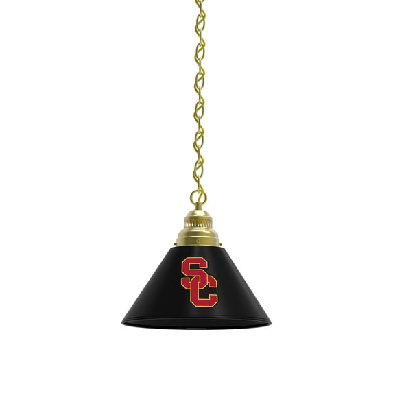 University of Southern California Pendant Light with Brass Fixture