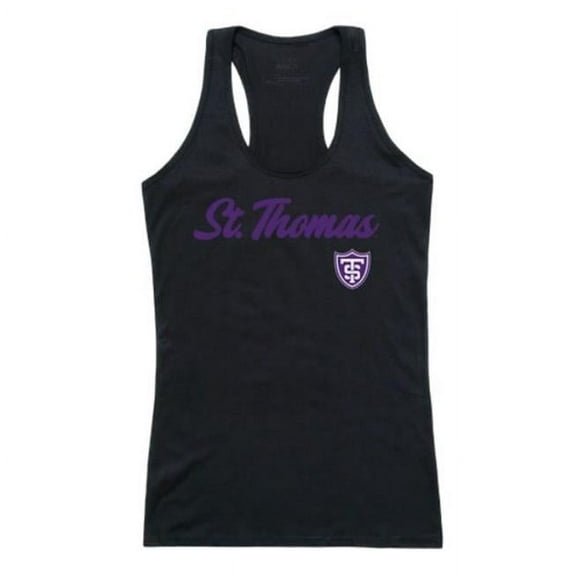 University of St. Thomas Tommies Script Tank Top, Black - Large