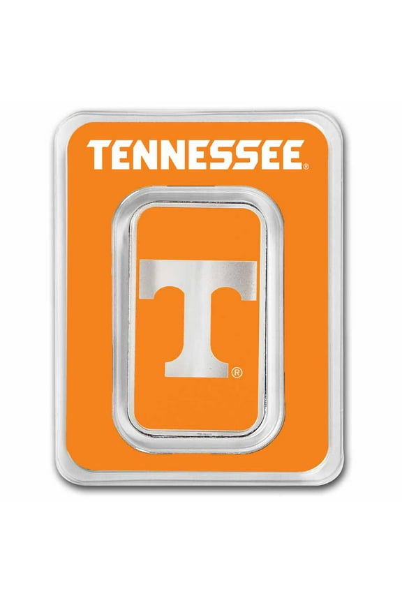 University of Tennessee 1 oz Silver Colorized Bar (in TEP)