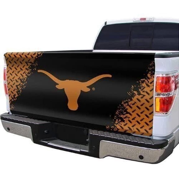 University of Texas Longhorns Premium Tailgate Cover Truck Decal, Full Color...