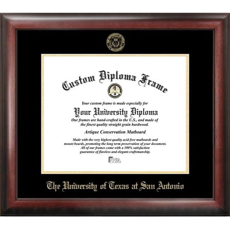 University of Texas San Antonio Gold Embossed Diploma Frame
