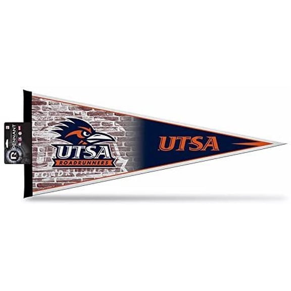 University of Texas San Antonio Roadrunners UTSA Soft Felt Pennant, Campus Design, 12x30 Inch, Easy To Hang