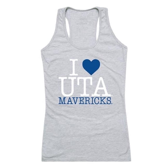 University of Texas at Arlington Women I Love Tank Top, Heather Grey - Large