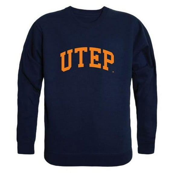 University of Texas at El Paso Arch Crewneck T-Shirt, Navy - Extra Large