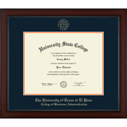 University of Texas at El Paso College of Business Administration Diploma Frame, Document Size 14" x 11"