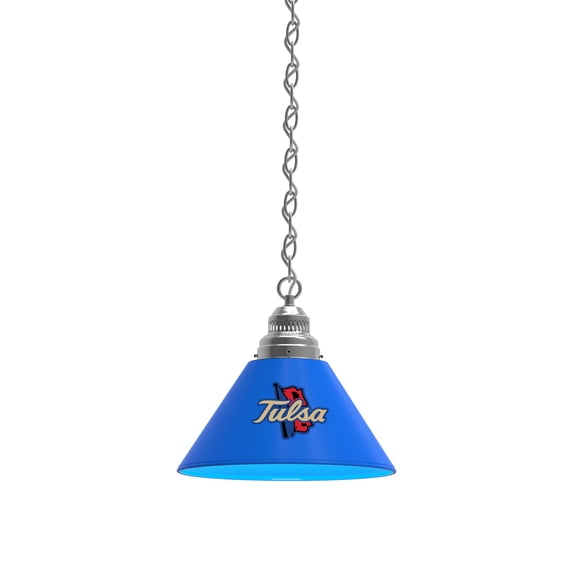 University of Tulsa Pendant Light with Chrome FIxture