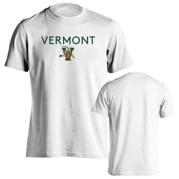 University of Vermont Catamounts Classic Arch with Mascot Short Sleeve T-Shirt