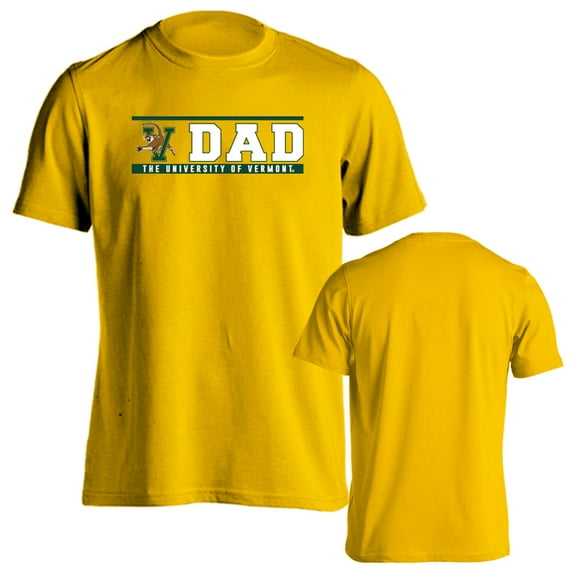 University of Vermont Catamounts Dad Proud Parent Short Sleeve T-Shirt