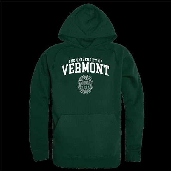 University of Vermont Catamounts Seal Hoodie, Forest Green - Extra Large