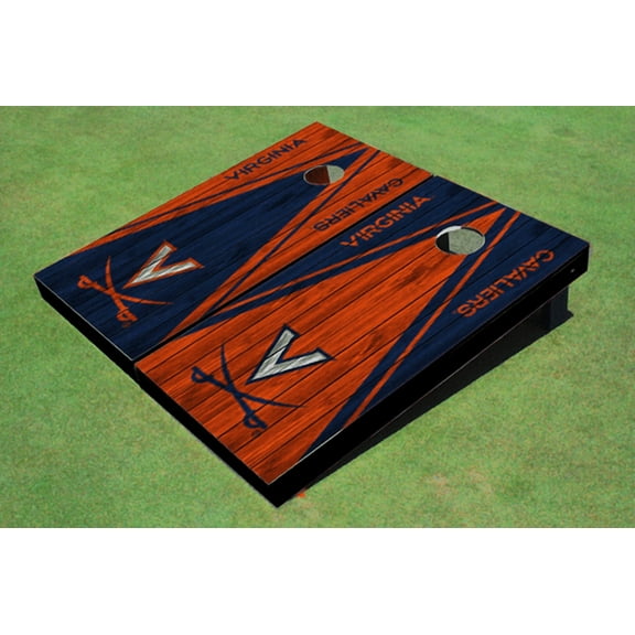 University of Virginia Alternating Wood Look Triangle Cornhole Boards