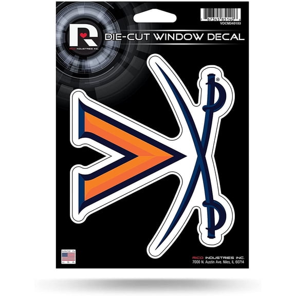 University of Virginia Cavaliers 5 Inch Die Cut Flat Vinyl Decal Sticker Adhesive Backing