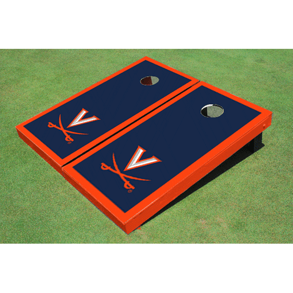 University of Virginia Navy Matching Border Cornhole Boards