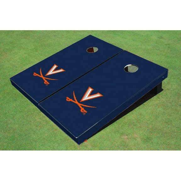 University of Virginia Navy Matching Solid Cornhole Boards