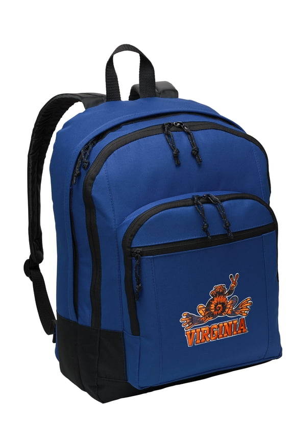 University of Virginia Peace Frogs Backpack BEST MEDIUM UVA Peace Frog Backpack School Bags