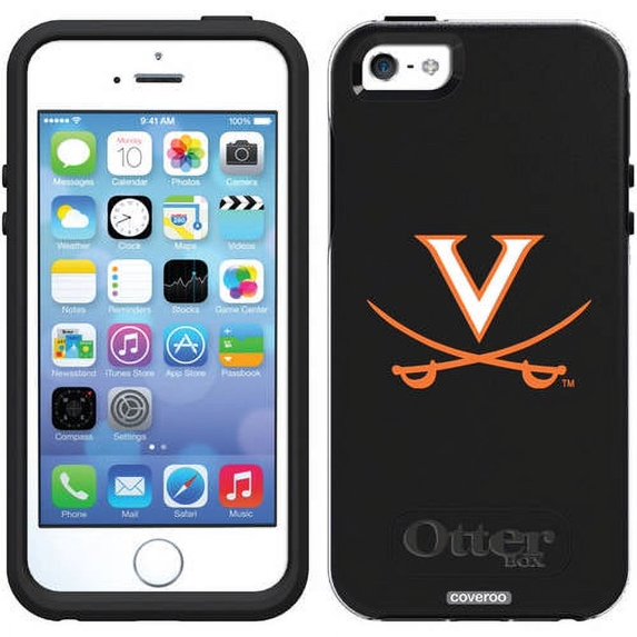 University of Virginia Swords Orange Design on OtterBox Symmetry Series Case for Apple iPhone 5/5s