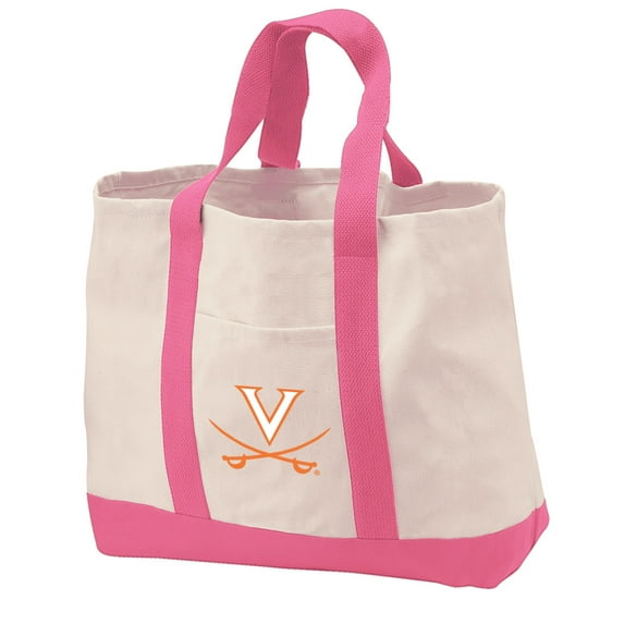 University of Virginia Tote Bag CANVAS University of Virginia Tote Bags for TRAVEL BEACH SHOPPING