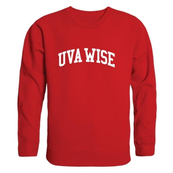 University of Virginias College at Wise Cavaliers Arch Crewneck Sweatshirt, Red - Extra Large
