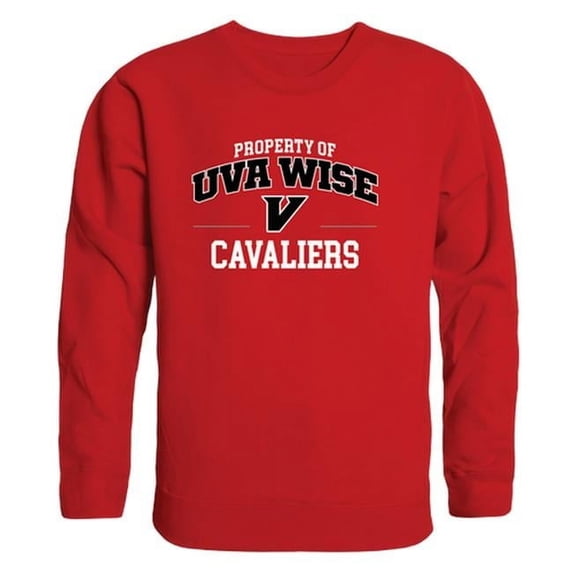 University of Virginias College at Wise Cavaliers Property of Crewneck Sweatshirt, Red - Extra Large