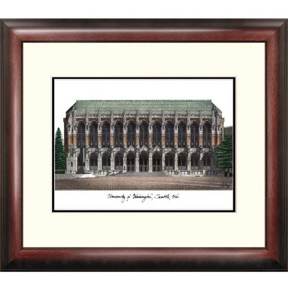 University of Washington Alumnus Framed Lithograph