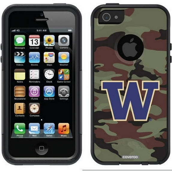 University of Washington Camo 1 Design on OtterBox Commuter Series Case for Apple iPhone 5/5s