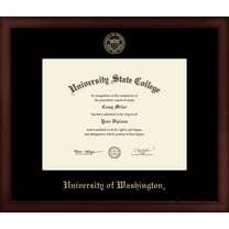 University of Washington Diploma Frame, Document Size 11" x 8.5"