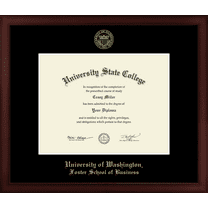 University of Washington Foster School of Business Diploma Frame, Document Size 11" x 8.5"