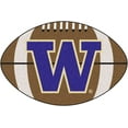 thumbnail image 1 of University of Washington Huskies Floor Mat Area Rug, 20x32 Inch, Non-Skid Backing, Football Design, 1 of 2