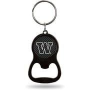 University of Washington Huskies Keychain Bottle Opener Carbon Fiber Design Metal