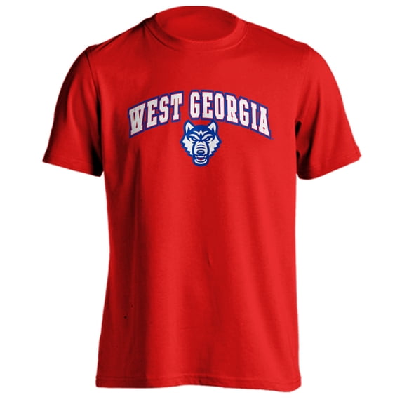 University of West Georgia Wolves Classic Arch with Mascot Short Sleeve T-Shirt