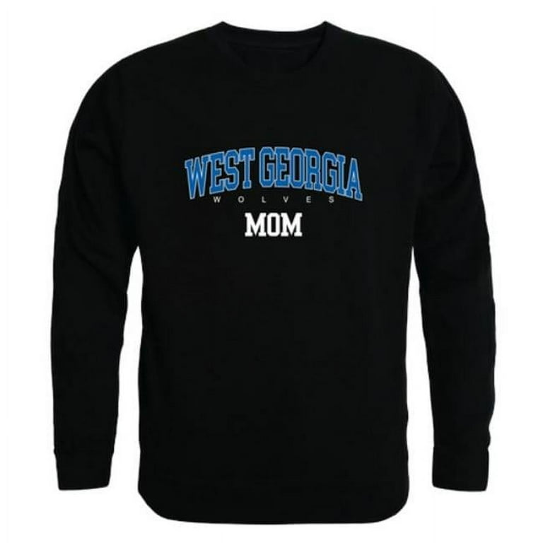 University of West Georgia Wolves Mom Crewneck Sweatshirt, Black