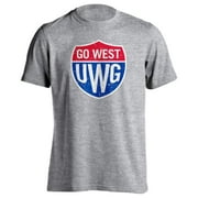 University of West Georgia Wolves UWG Go West Shield Logo Short Sleeve T-Shirt 