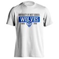 thumbnail image 1 of University of West Georgia Wolves UWG Since 1906 Bar Mascot Logo Short Sleeve T-Shirt&nbsp;, 1 of 1