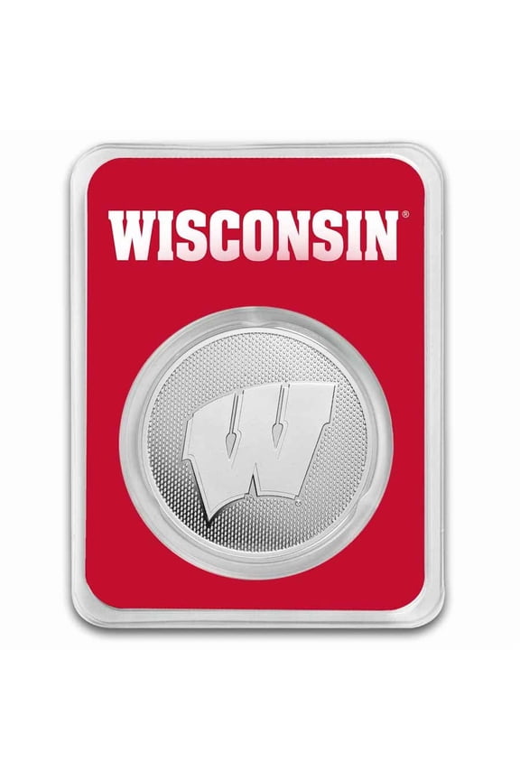 University of Wisconsin 1 oz Silver Round (in TEP)