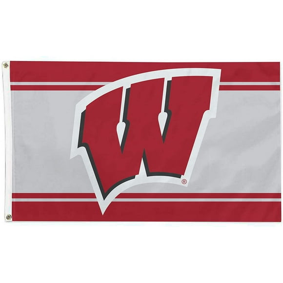 University of Wisconsin Badgers Flag Banner 3x5 Feet Metal Grommets Logo Design
