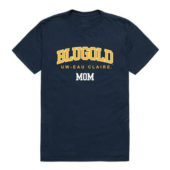 University of Wisconsin-Eau Claire College Mom T-Shirt, Navy - Small