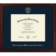 University of Wisconsin Eau Claire Diploma Frame, Document Size 10" x 8"