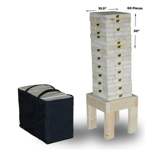 University of Wisconsin Engraved Tumbler Tower - 60 Pieces