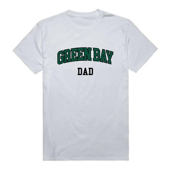 University of Wisconsin-Green Bay College Dad T-Shirt, White - Small