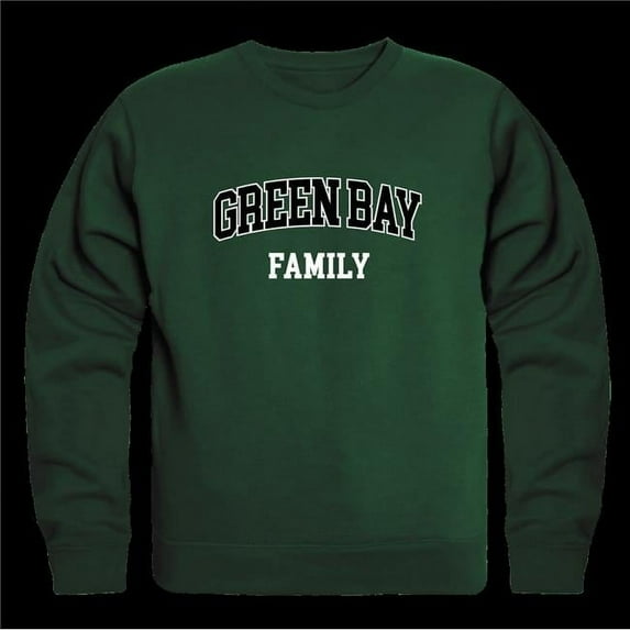 University of Wisconsin Green Bay Phoenix Family Crewneck Sweatshirt, Forest Green - 2XL