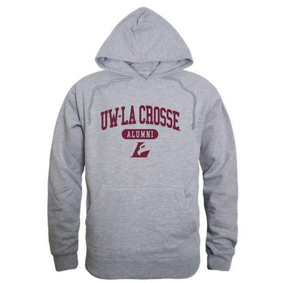 University of Wisconsin La Crosse Eagles Alumni Hoodie, Heather Grey - Small